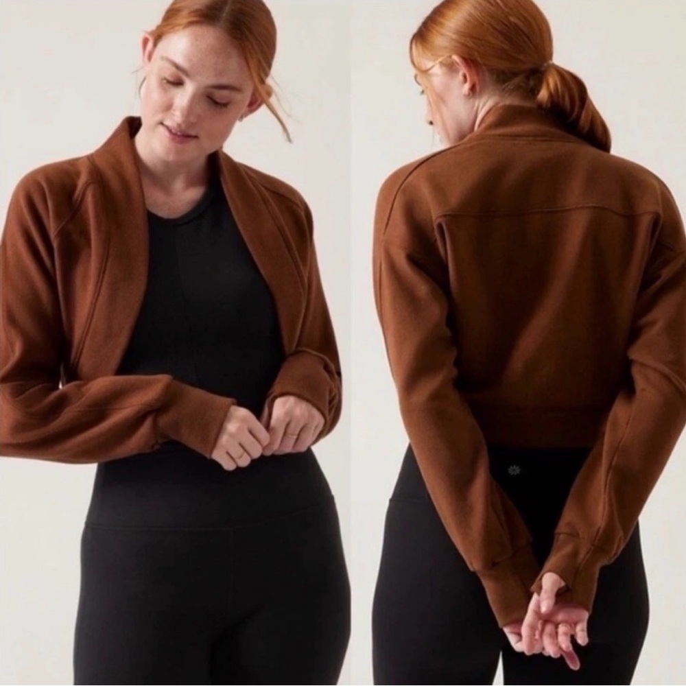Athleta Women's Brown Cropped Sweater